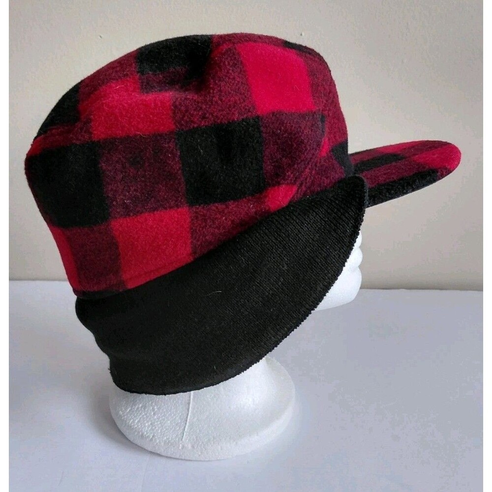 Dorfman Pacific Outdoor - Hunting - Camping Red/Black Plaid Wool Blend Hat Sz M